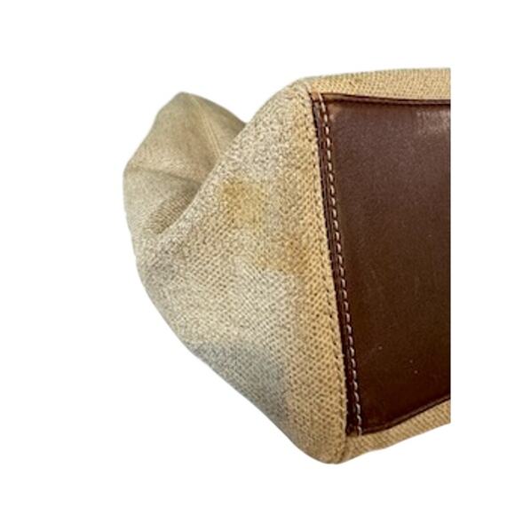 CHANEL Vintage Coated Canvas Leather Trimmed Satchel*Hologram*ENTRUPY COA - Picture 13 of 16